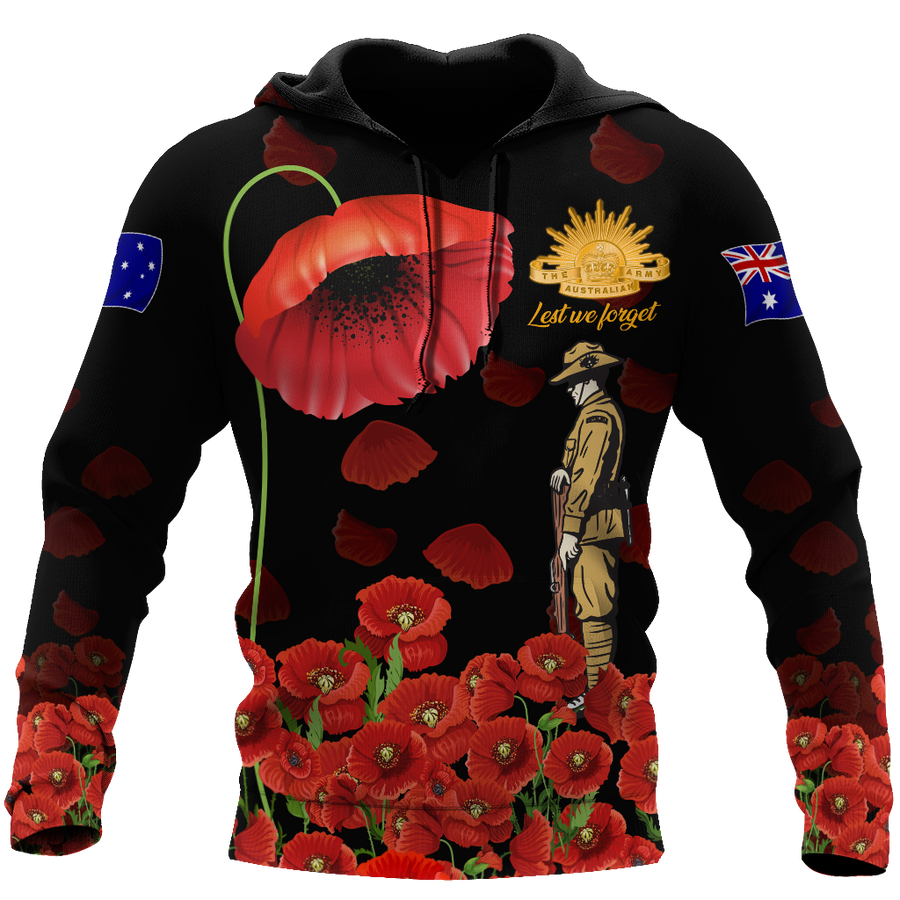 Anzac Day Lest We Forget 3D All Over Printed Shirts DA19022104