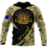 Anzac Day Lest We Forget Australian Army Camo 3D Printed Unisex Shirts TN