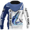 Custom name Wahoo fishing Catch and Release 3D Design print shirts