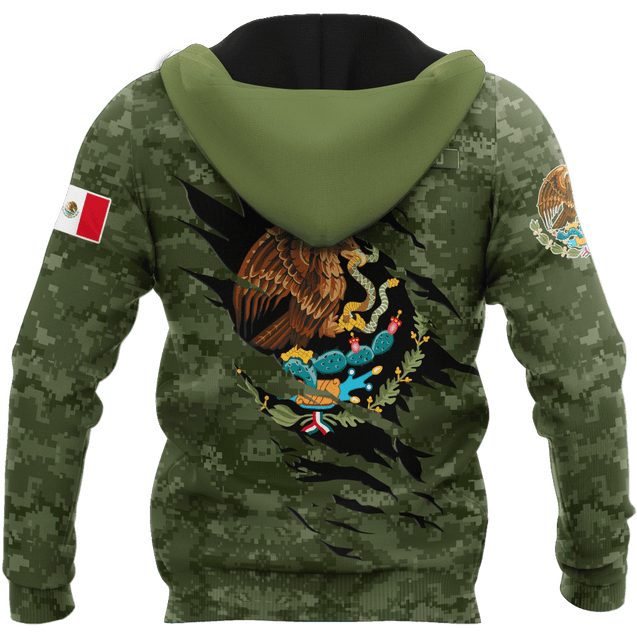 Mexico Coat Of Arm 3D All Over Printed Unisex Hoodie