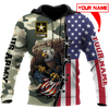 Personalized name US Veteran 3D All Over Printed Unisex Hoodie DQB19052101