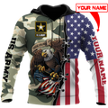 Personalized name US Veteran 3D All Over Printed Unisex Hoodie DQB19052101