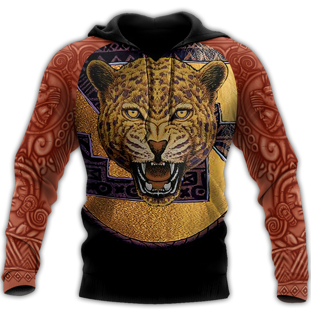 Jaguar Warrior Aztec Mexican 3D All Over Printed Unisex Shirts