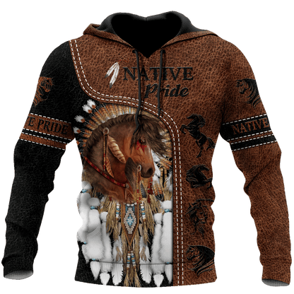 Horse Native American 3D All Over Printed Unisex Shirts