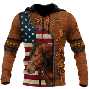 Love Horse 3D All Over Printed Unisex Shirts PD19112002