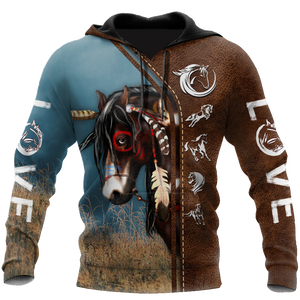 Native Horse American Paint Horse 3D All Over Printed Shirts For Men And Women TR1911201ND