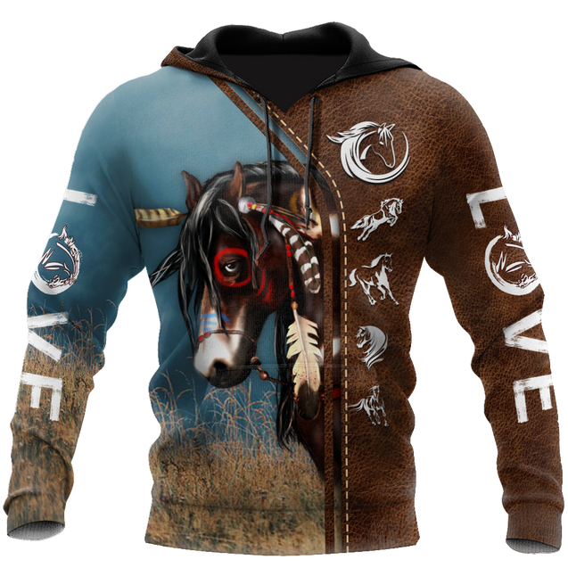 Native Horse American Paint Horse 3D All Over Printed Shirts For Men And Women TR1911201ND