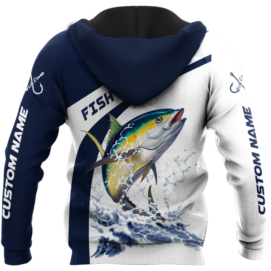 Custom name Tuna fishing design 3d print shirts