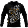 Premium Unisex Hoodie Kraken Octopus And Poseidon ML