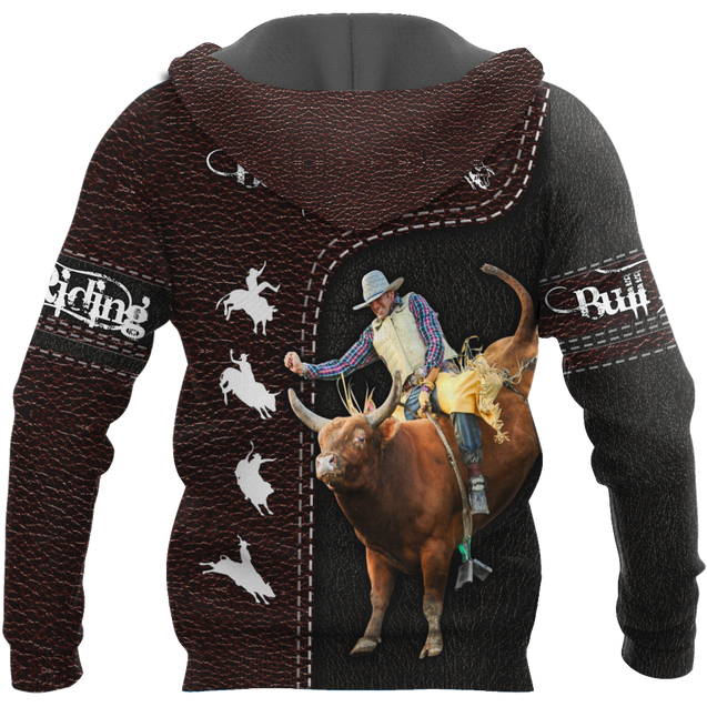 Customize Name Bull Riding 3D All Over Printed Unisex Shirts