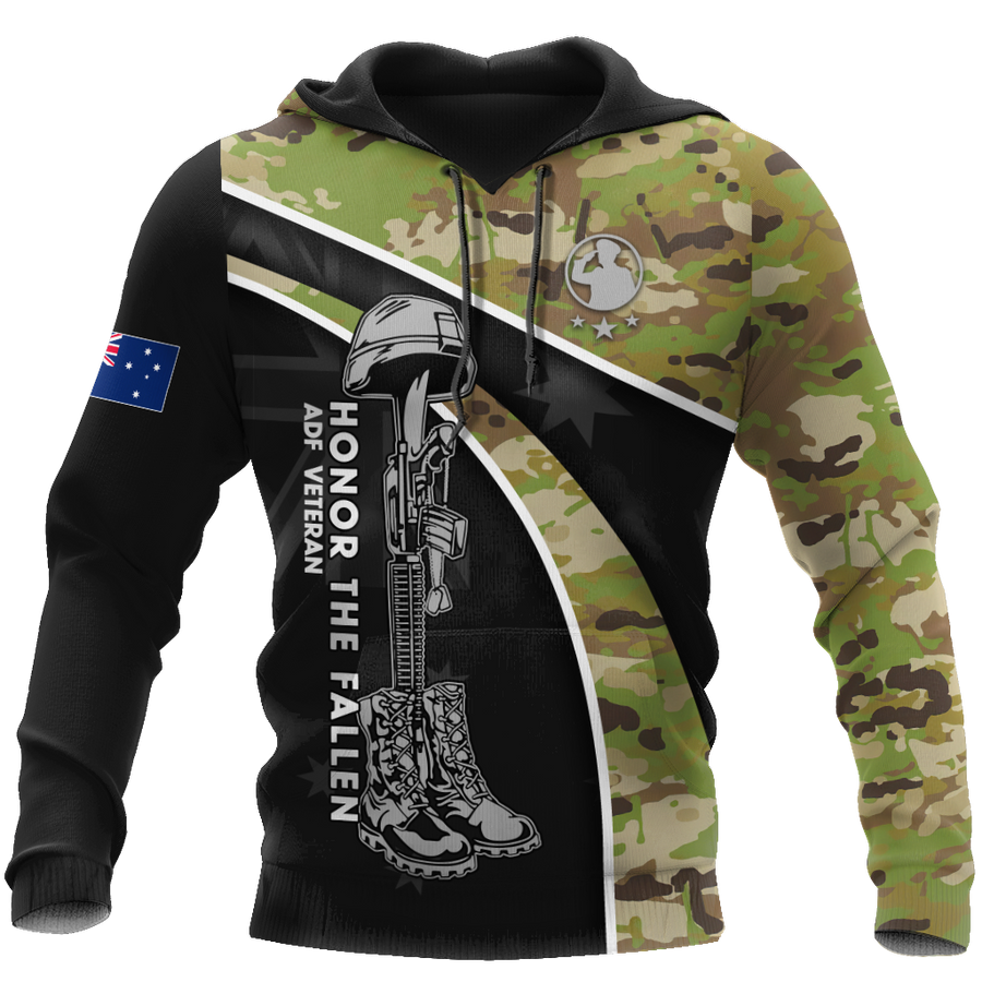 Lest we forget Honor the fallen ADF Veteran 3D print shirts