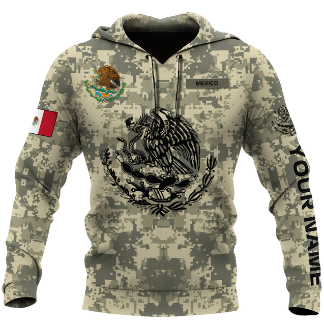 Personalized Mexican Army 3D All Over Printed Shirts