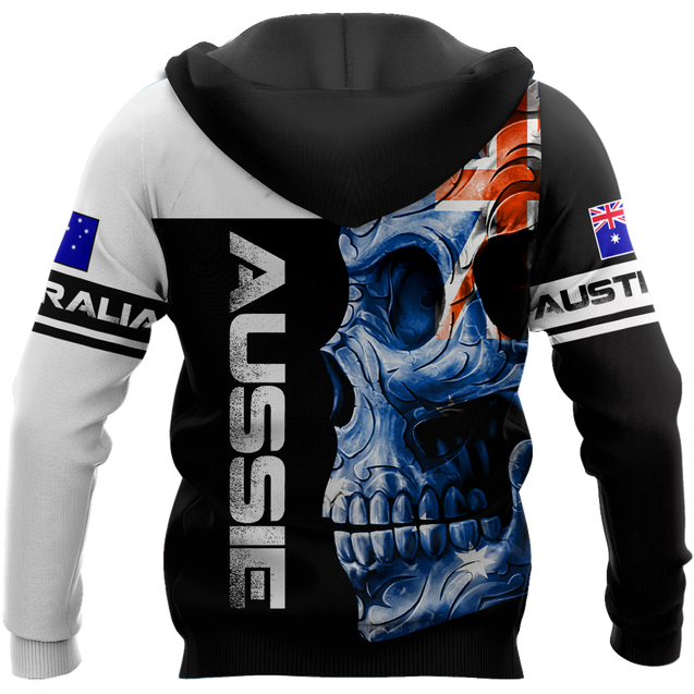 Premium Australian Army Skull 3D Printed Unisex Shirts TN