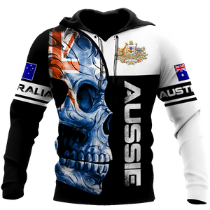 Premium Australian Army Skull 3D Printed Unisex Shirts TN
