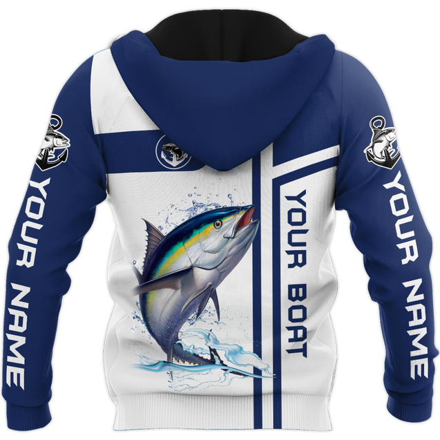 Custom name Tuna fishing team Catch and Release 3D Design print shirts