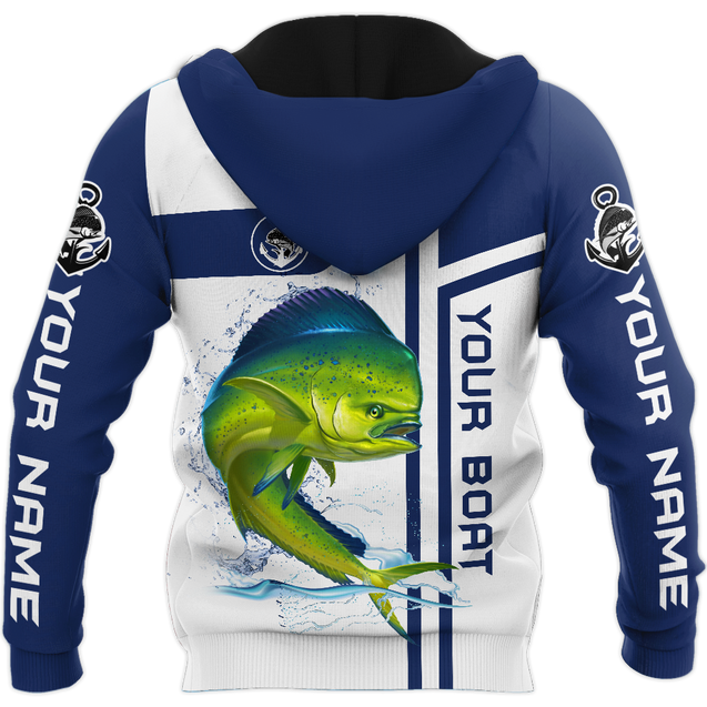 Custom name Mahimahi fishing team Catch and Release 3D Design print shirts