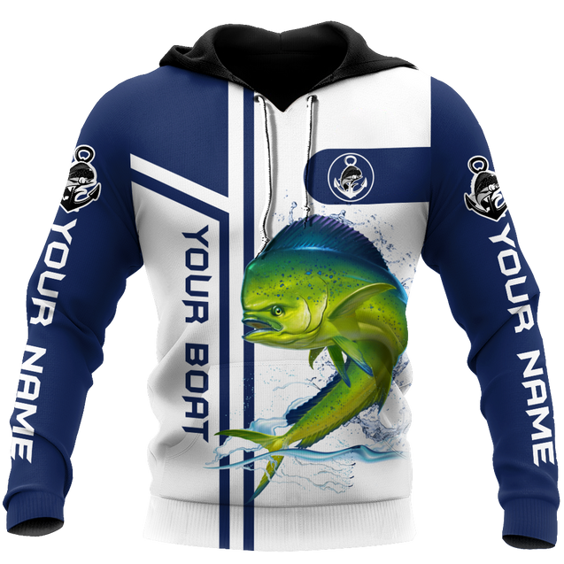 Custom name Mahimahi fishing team Catch and Release 3D Design print shirts