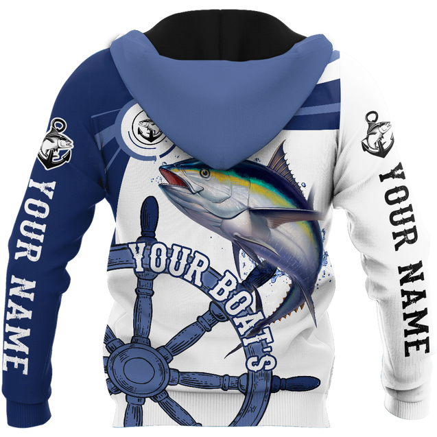 Custom name Tuna fishing boat team Catch and Release 3D Design print shirts