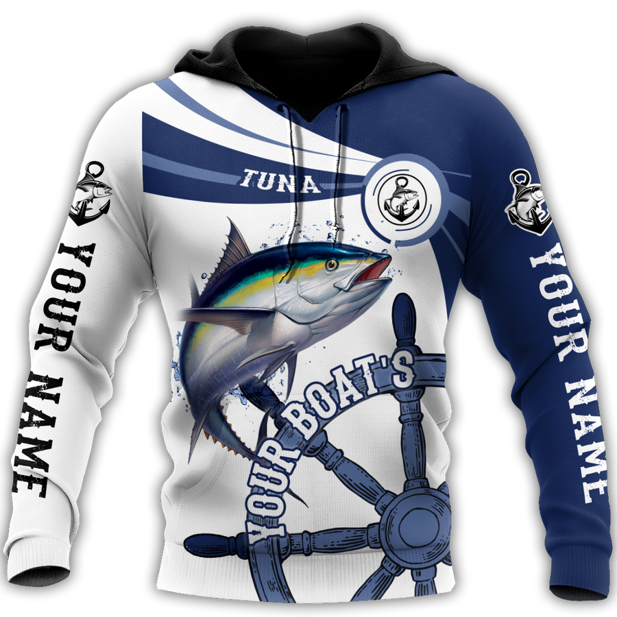 Custom name Tuna fishing boat team Catch and Release 3D Design print shirts