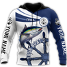 Custom name Tuna fishing boat team Catch and Release 3D Design print shirts