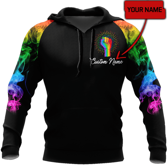 Customize Name LGBT Pride Hoodie For Men And Women DD20052103