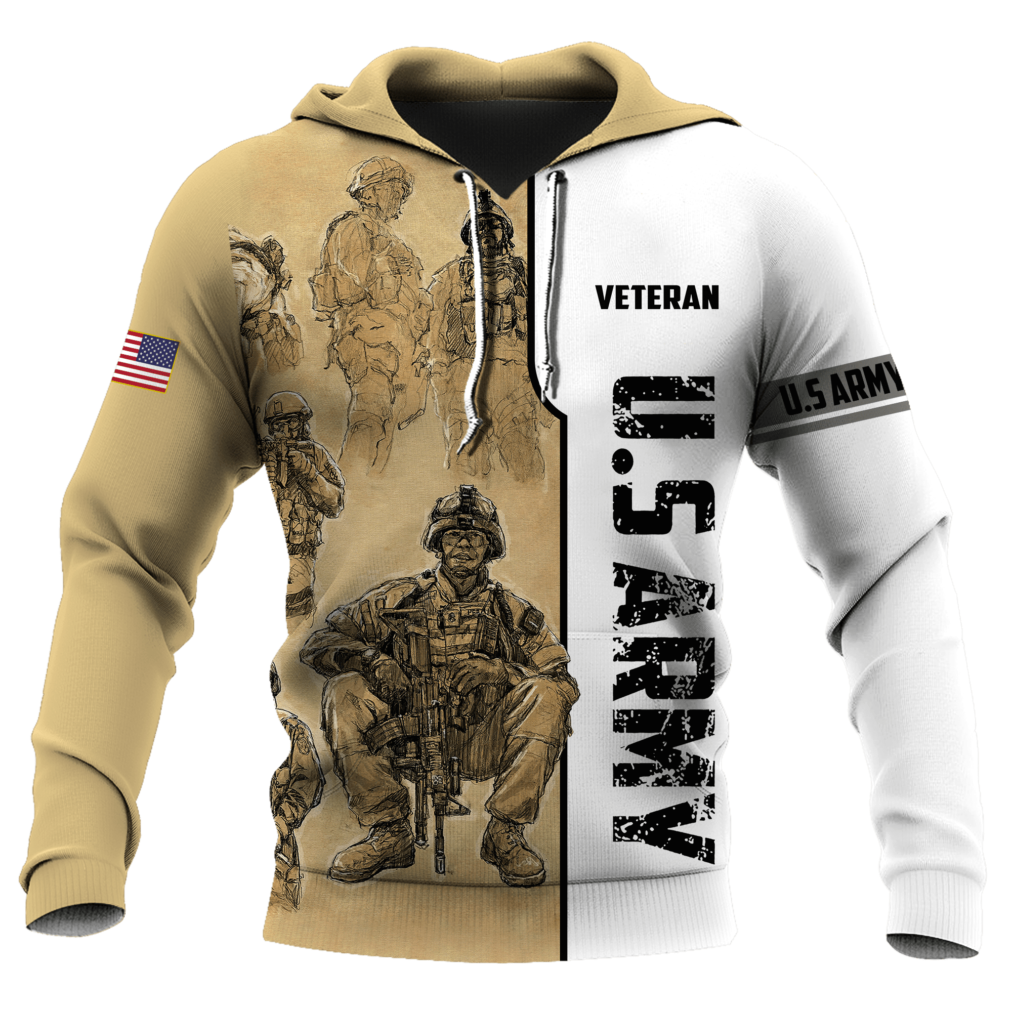 US Veteran 3D All Over Printed Unisex Hoodie Pi20052106