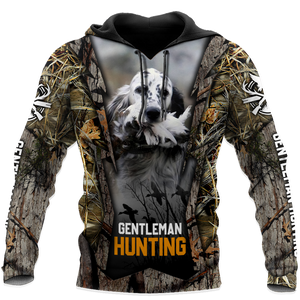 Hunting Dog 3D Over Printed Unisex Deluxe Hoodie ML