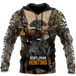 Hunting Dog 3D Over Printed Unisex Deluxe Hoodie ML