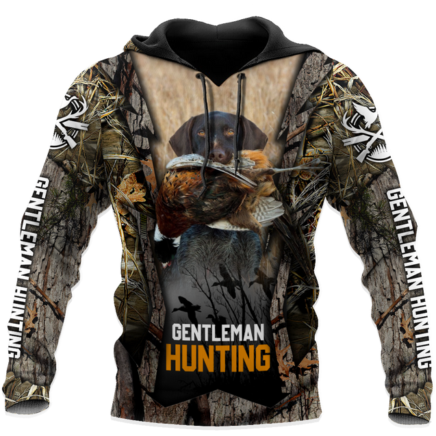 Hunting Dog 3D Over Printed Unisex Deluxe Hoodie ML