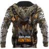 Hunting Dog 3D Over Printed Unisex Deluxe Hoodie ML