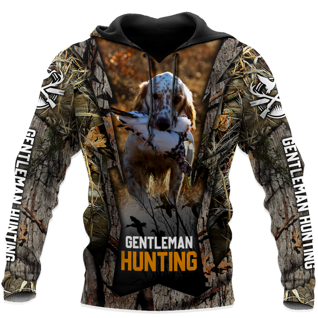 Hunting Dog 3D Over Printed Unisex Deluxe Hoodie ML