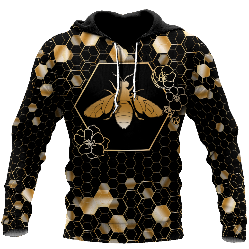 Premium Unisex All Over Printed Golden Bee Shirts MEI