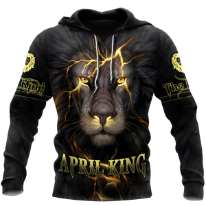 April Lion 3D All Over Printed Unisex Unisex Hoodie