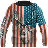 US Deer Persionalized Name 3D All Over Printed Shirts MH21052101