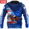 Personalized Name Horse Racing 3D All Over Printed Unisex Shirts American Rider