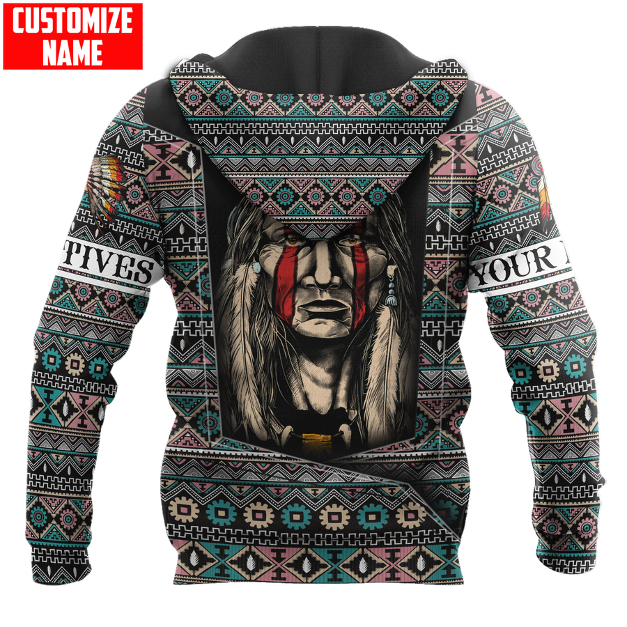 Customized Name Native American 3D All Over Printed Unisex Shirts