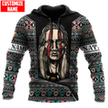 Customized Name Native American 3D All Over Printed Unisex Shirts