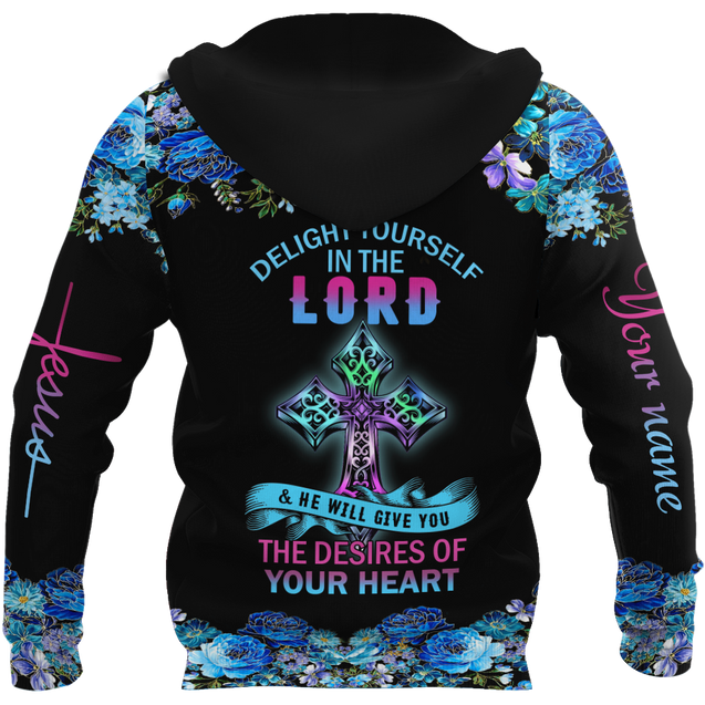 Delight Yourself In The Lord - Jesus Persionalized 3D All Over Printed Shirts