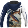 Custom name Trout-Salmon fishing design 3d print shirts