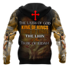 Jesus - The Lion And The Lamb 3D All Over Printed Shirts