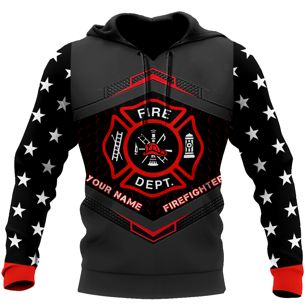 Customize Name Firefighter Hoodie For Men And Women MH22032102