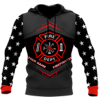 Customize Name Firefighter Hoodie For Men And Women MH22032102