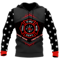 Customize Name Firefighter Hoodie For Men And Women MH22032102