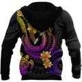 Amazing Polynesian Frangipani Flower Unisex Personalized Deluxe Hoodie ML