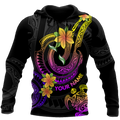 Amazing Polynesian Frangipani Flower Unisex Personalized Deluxe Hoodie ML