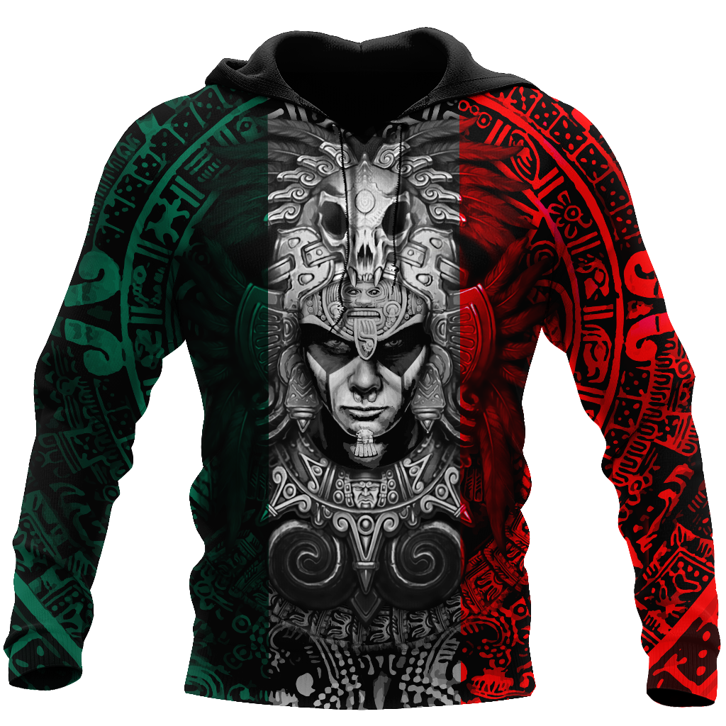 Aztec Warrior Mexico 3D All Over Printed Hoodie