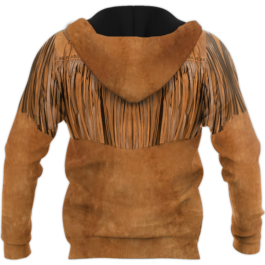 Native Cowboy Jacket No24 Cosplay 3D Over Printed Unisex Deluxe Hoodie ML