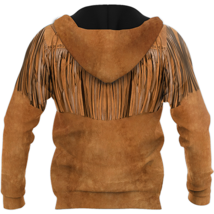 Native Cowboy Jacket No24 Cosplay 3D Over Printed Unisex Deluxe Hoodie ML