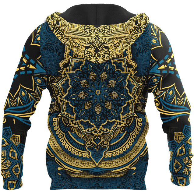 Elephant Royal Mandala Premium 3D All Over Printed Unisex Hoodie