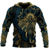 Elephant Royal Mandala Premium 3D All Over Printed Unisex Hoodie